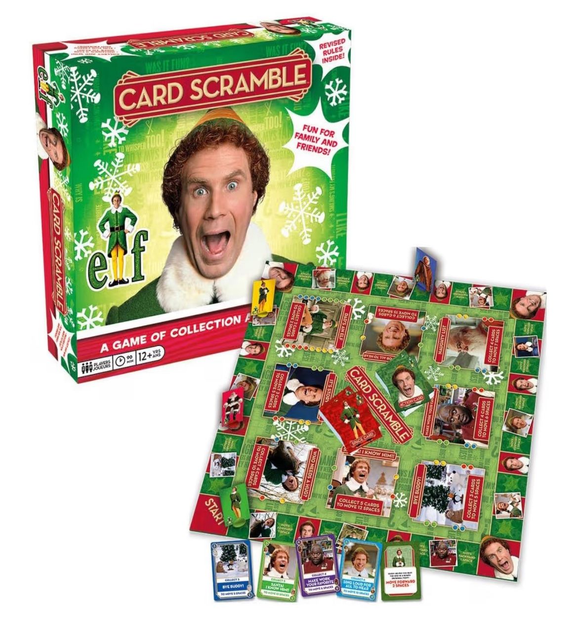 Elf Card Scramble Board Game - Fun Family Christmas - Officially Licensed Elf The Movie Game