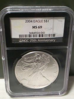 2004 American Silver Eagle 25th