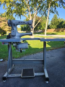 Standard GA3-1 Industrial Heavy Duty Leather Sewing Machine w/ Table & Motor
