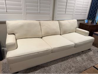 Pottery barn sofa. Ivory linen