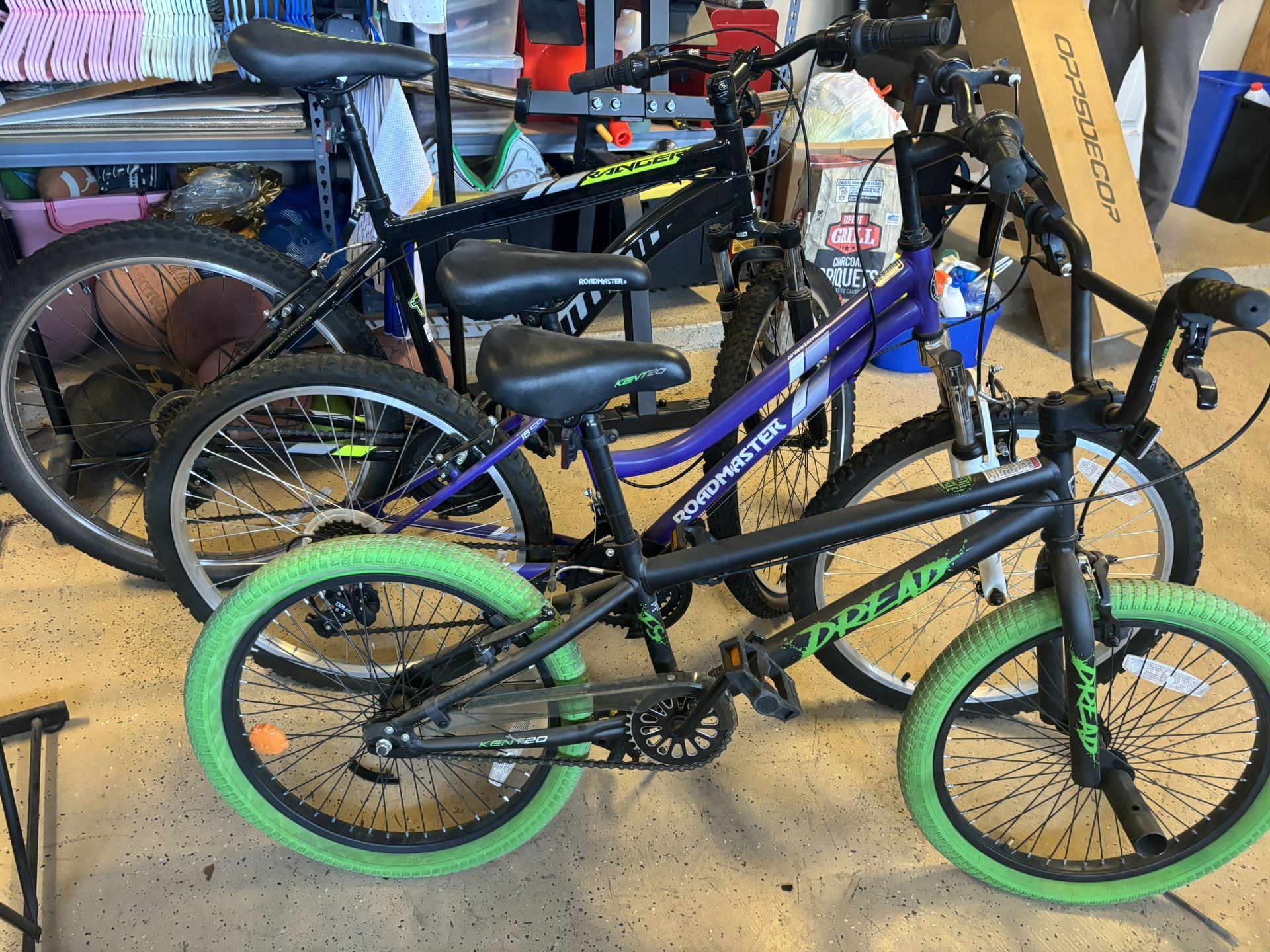 Set Of 3 Bikes (used)