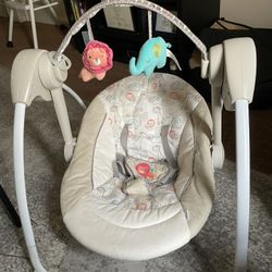 Baby Swing, Lounger, And Sit Me Up Chair 3 In 1!