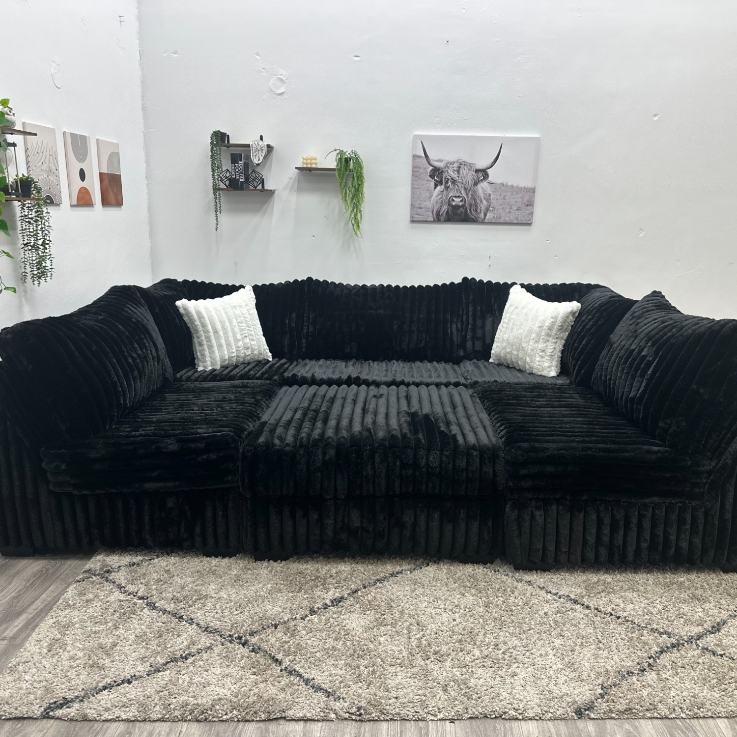 Black Sectional Couch Free Delivery