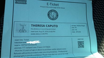 Theresa Caputo aka Long Island medium tickets