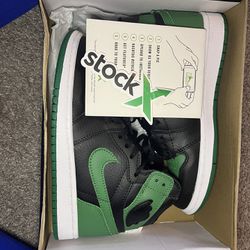 Air Jordan 1 blk/green/white
