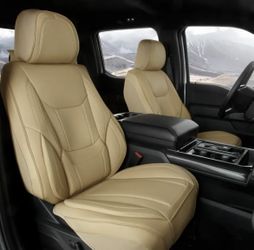 Coverland Universal Seat Covers - Custom Fit, Comfort Leather, Easy Install