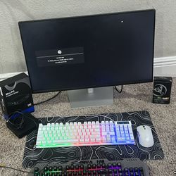 Dell Monitor, 2 Led Keyboards, 1led Mouse, Mini Pc, Mousepad