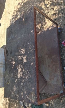 Metal push cart