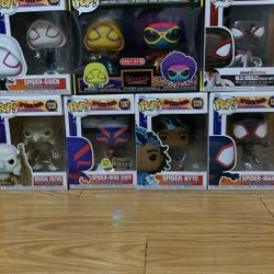 8 Spider-Man Funko Pops 