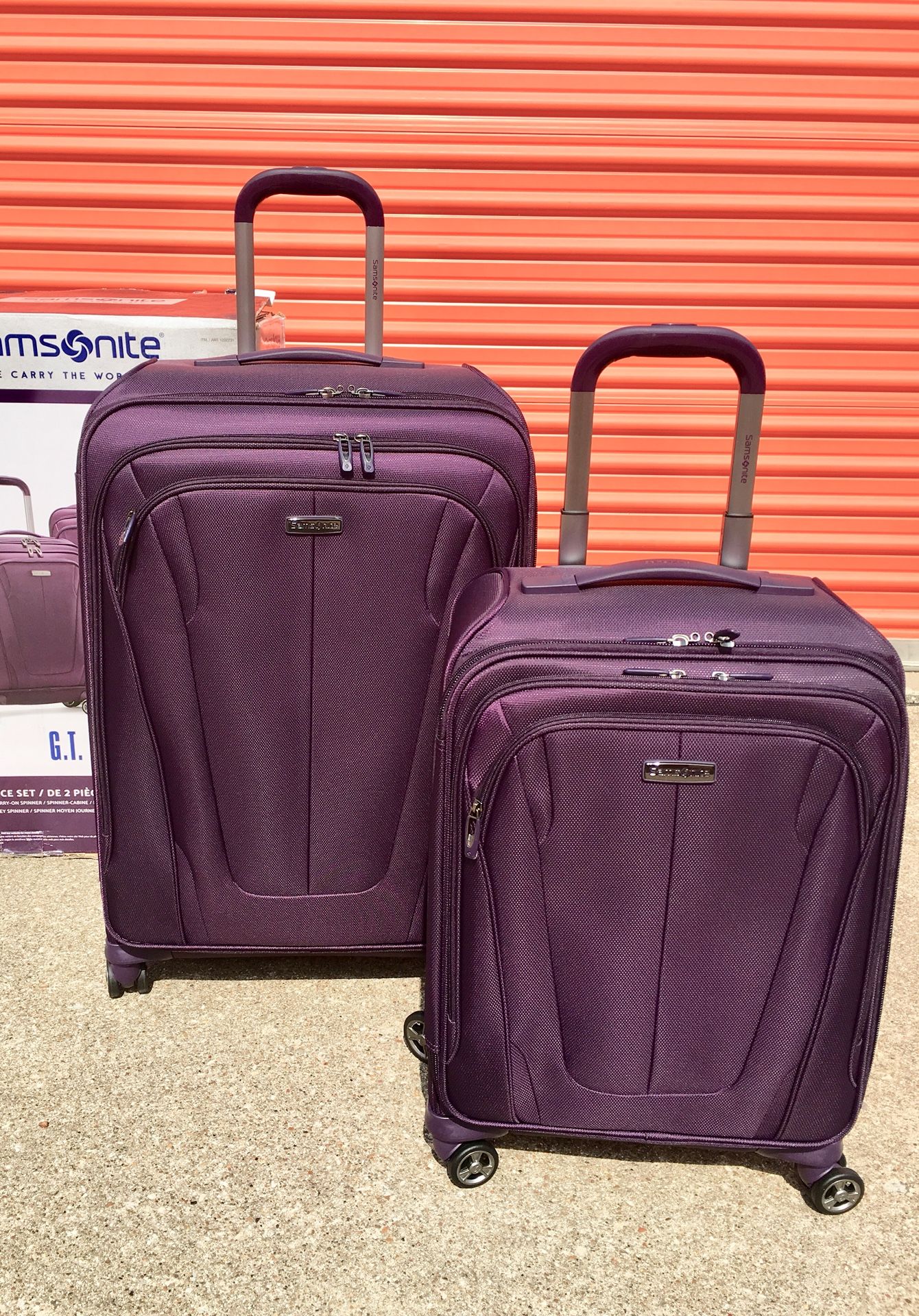 SAMSONITE GT Dual 2-piece Softside Luggage Set Dimensions: 30" 20”