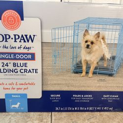 Blue Dog Crate 