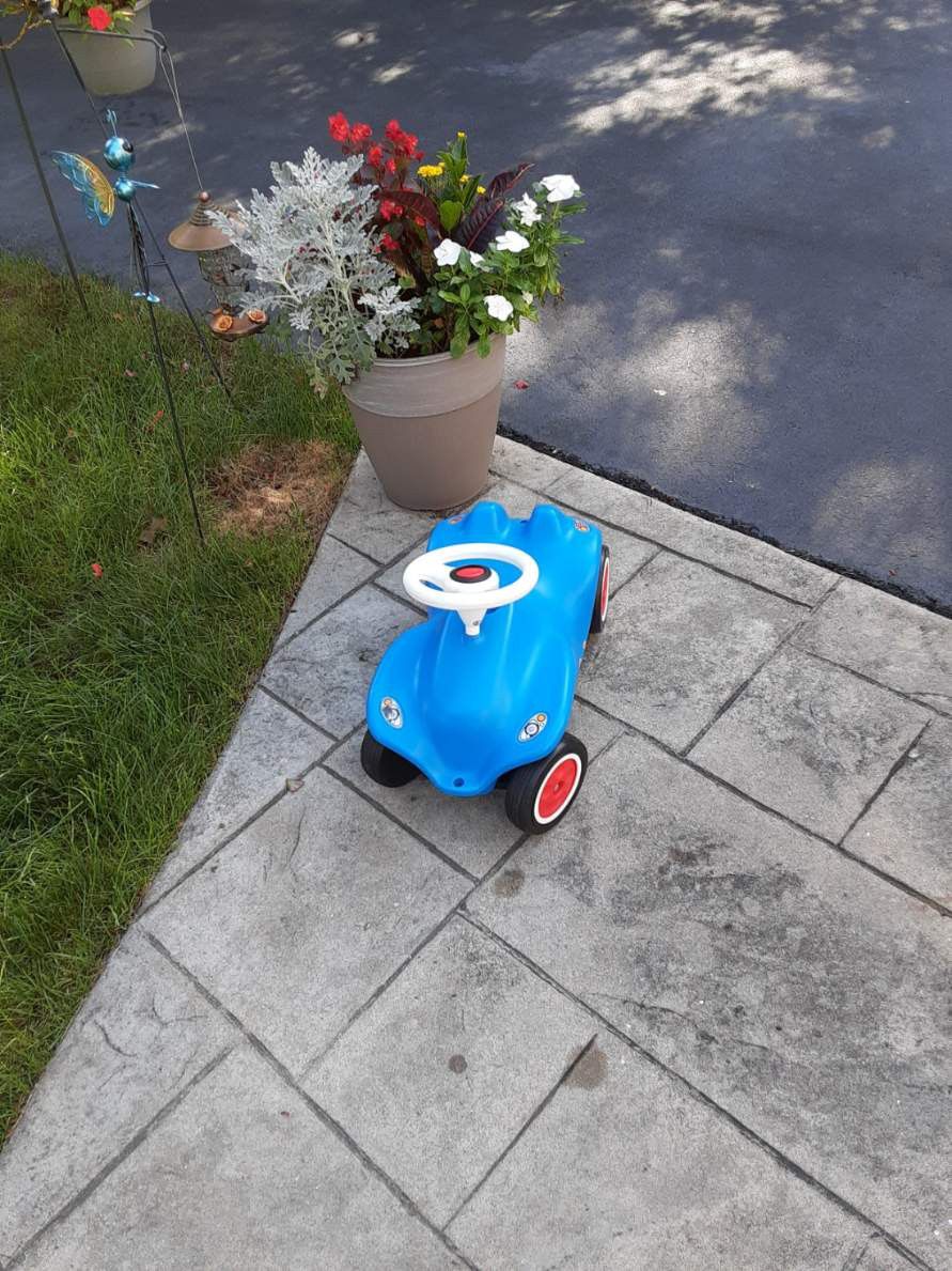 Toddler Blue Car New Condition