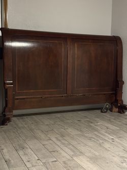 CalKing Bed Frame Real Wood