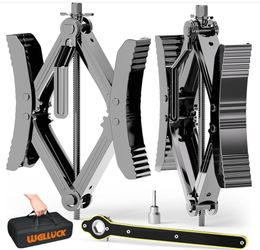 WELLUCK Camper Wheel Chock Stabilizer 2 Sets For RV Travel Trailer Heavy Duty X-Shaped RV Chocks Anti-Move Tire Wheel Chock, Fits 3.5" To 12" Wheel Ga