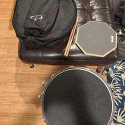 GP Percussion SK22 Complete Student Snare Drum Kit plus Evans Realfeel Practice Pad