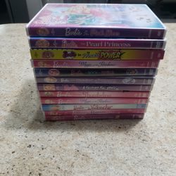 Lot Of 12 DVD'S Barbie 
