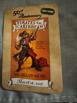 Disney Pirates of the Caribbean 50th Anniversary card
