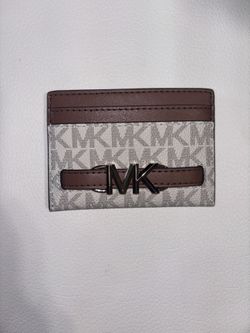 Michael Kors Reed Lg Card Holder In Vanilla 