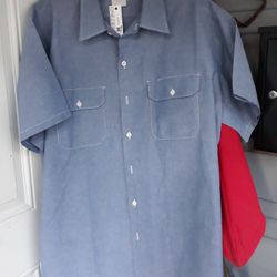 Dickies Work Wear Shirt, XXL Blue NWOT