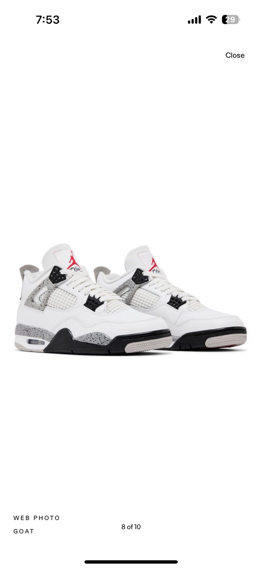Air Jordan 4 Retro OG 'White Cement' 2025