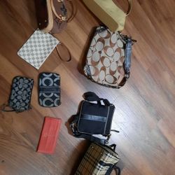 Bulk Lot Of 9 Handbag Crossbody Wristlet Card Holder