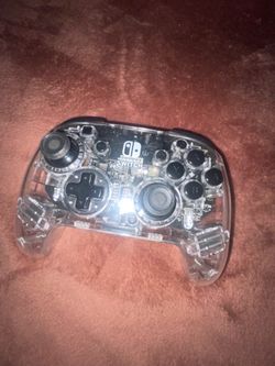 Clear Nintendo switch wireless controller