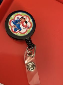 Lilo and stitch badge reel