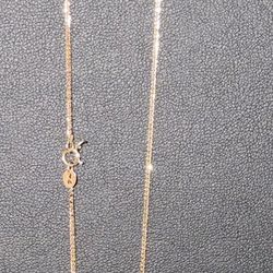 14 k chain 22 inch solid gold
