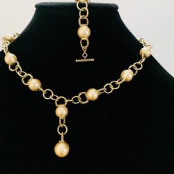 Monet Necklace And Bracelet Set