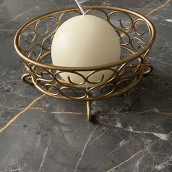 ✨ Elegant Gold Decorative Candle Holder — Vintage Style