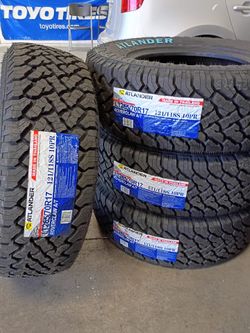 265/70/17 ( 4 New tires ) installed and balanced