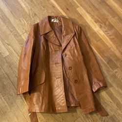  Vintage Leather Coat
