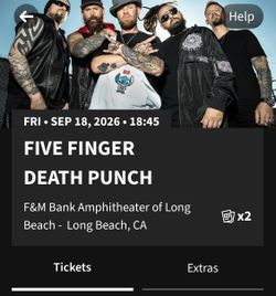 Five Finger Death Punch Tickets