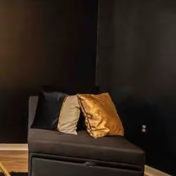 Black Futon Sleeper Chair 