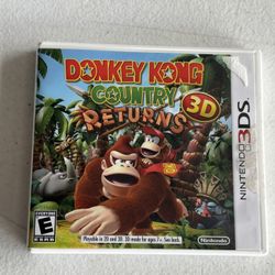 Nintendo 3DS Donkey Kong Country Returns 3D game