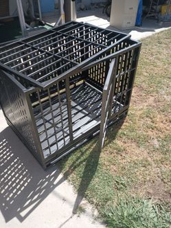 Snuowu heavy duty dog crate with wheels