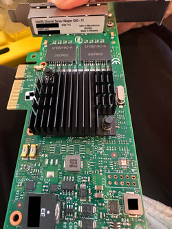 Intel I350-T4/T4V2 network card + other NICs / SAS hardware