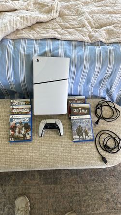 PlayStation 5 Disc Version with Games, Controller, and Chords. Plug and play!