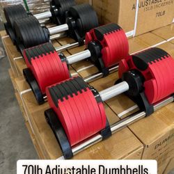 New Adjustable 5-70 LB Dumbbells 