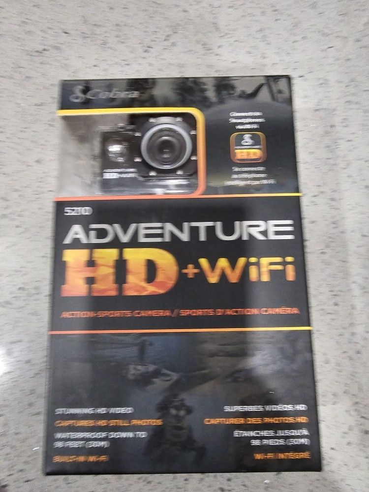Cobra Electronics Adventure HD 5210 Sports, Waterproof & Action Video Camera +64GB Black