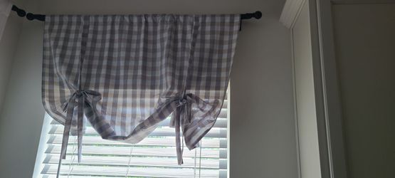 Window valance curtain set of 2