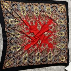 Large Silk Head Scarf 