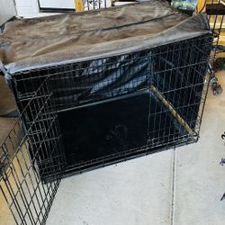 Medium two large dog crate