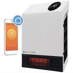 Heat storm Deluxe 1000W Electric Convection/Radiant Infrared Quartz Compact Wall Heater with Built-In Thermostat/Overheat Sensor