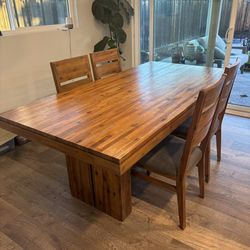 Dining table Plus Six Chairs