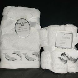 Wash Cloths & Hand Towels! New! Dolphin Theme! 