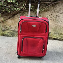 Red Samsonite Soft Luggage