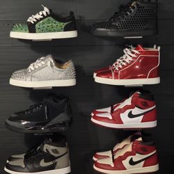 Selling my sneaker collection shoes Nike and Red Bottom All Size 9.5 El Paso Shoes