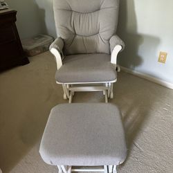 Nursing Rocking Chair With  Ottoman