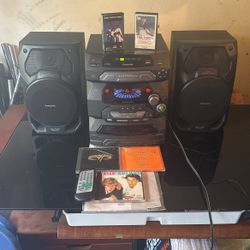 Panasonic 5CD Changer & Double Cassette Player Boom